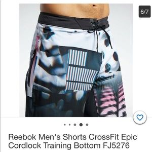 Reebok Men’s RC Epic Cord Lock Shorts Size S, Color: Multicolor